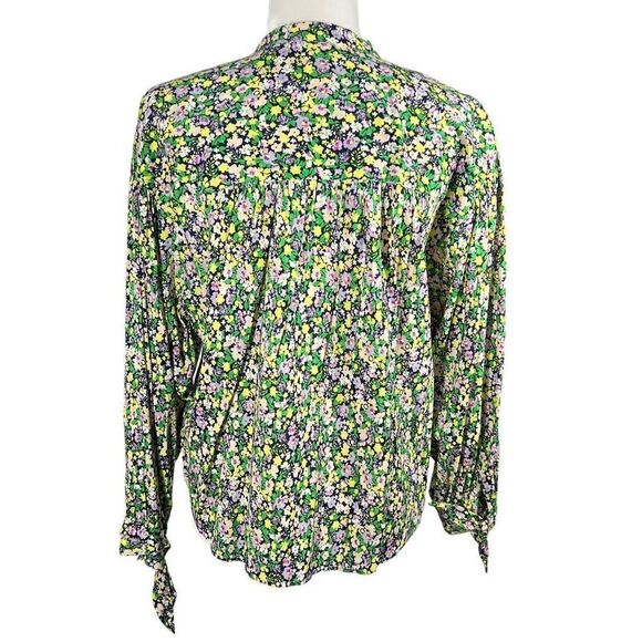 Maeve* By Anthropologie Small Multi-Color Floral Print women’s Long-Sleeve Blous - Picture 11 of 13